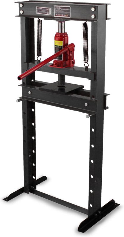 Hydraulische Werkstattpresse 12T Presse Werkstatt Hydraulikpresse Rahmenpresse Dornpresse Tonnen Dunkelgrau - Bituxx