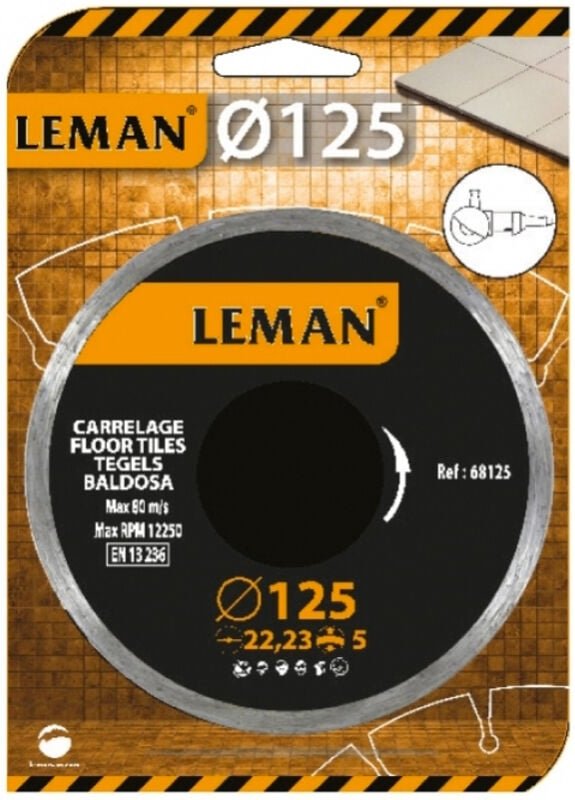 Diamantscheibe für Fliesen mit einem Durchmesser von 125 mm