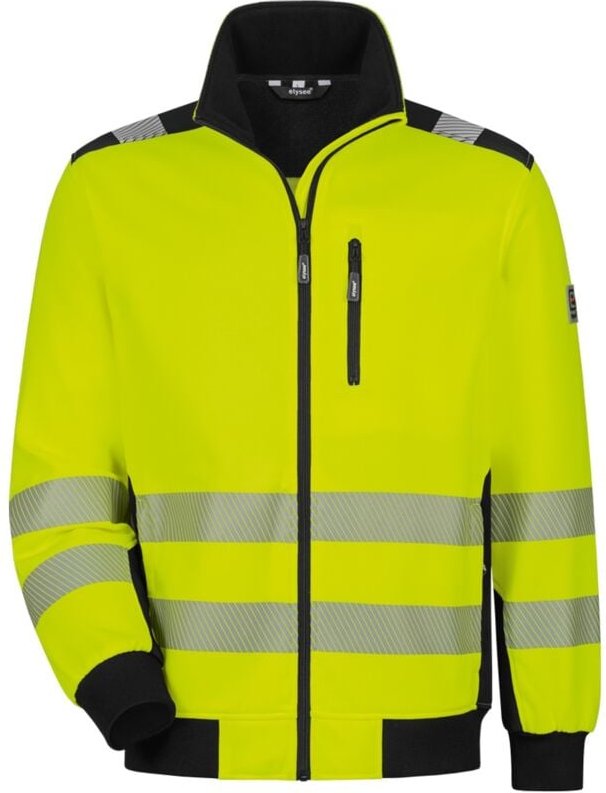 Thumbnail - Warnschutz-Sweatjacke Demino 22611 Gr. s leuchtgelb/schwarz - Elysee