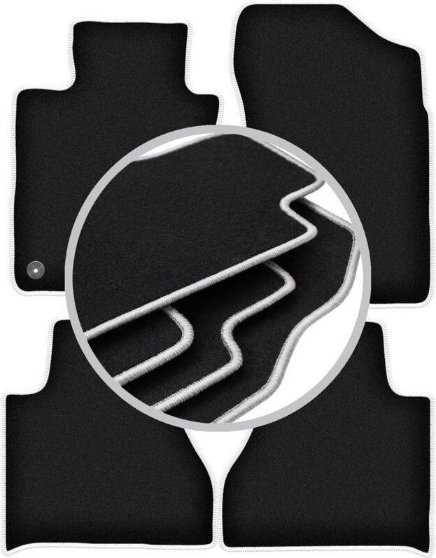 CARLUX-SILVER Autofußmatten für: Toyota Hilux VIII Pickup (2015-)