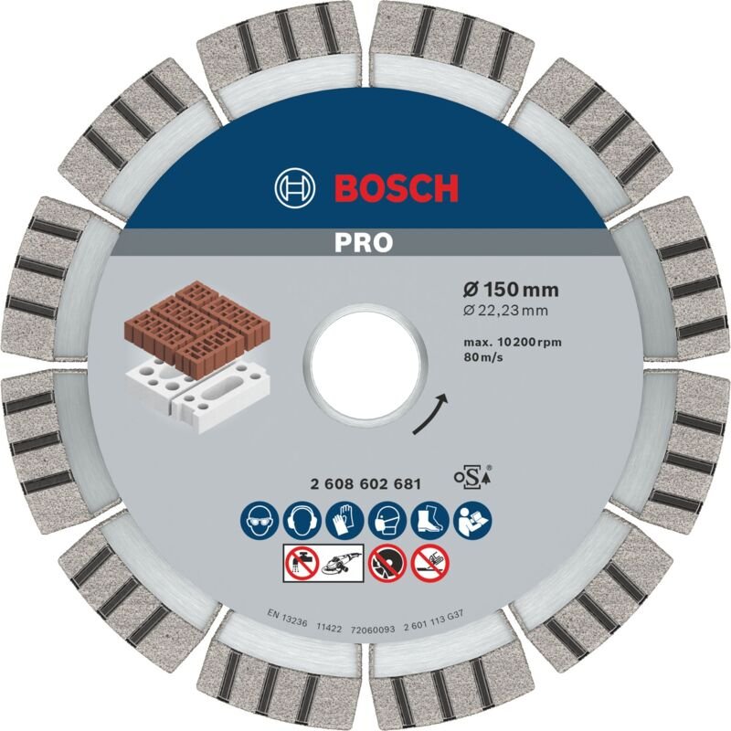 Pro Abrasive Diamanttrennscheibe, 150 x 22,23 mm - Bosch