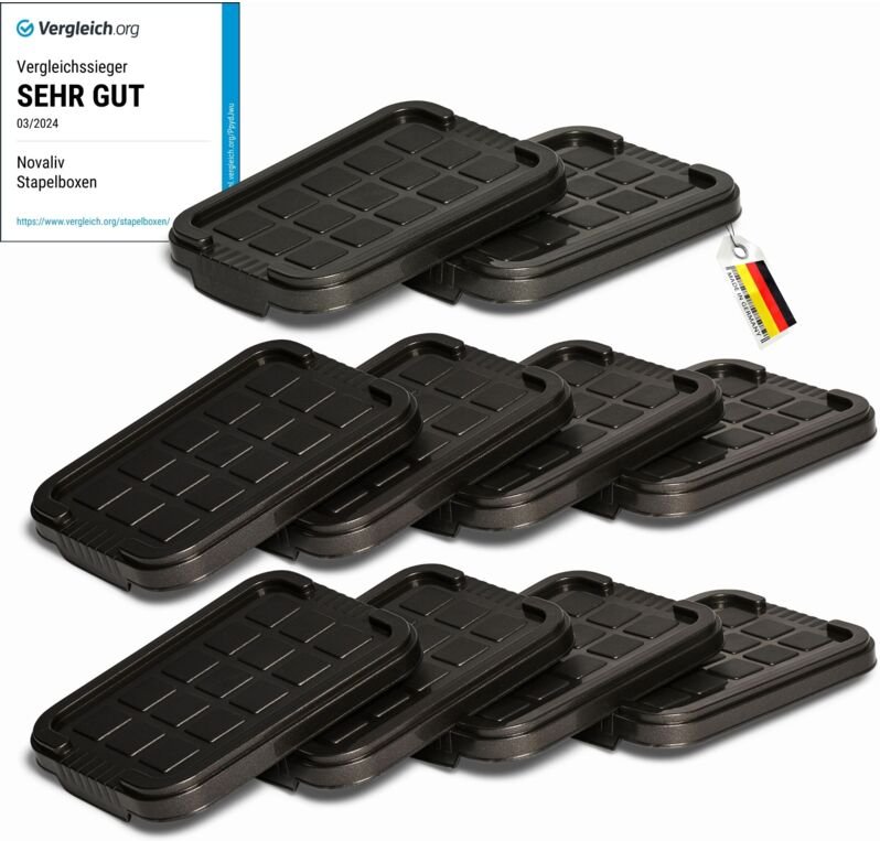 Novaliv - 10x Frischhaltedosen Deckel