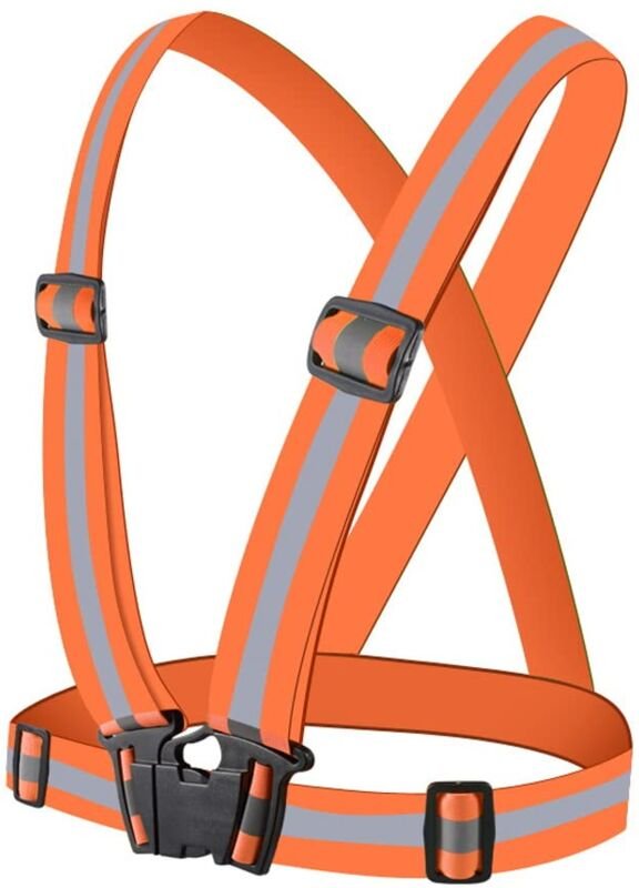 Warnweste mit hoher Sichtbarkeit, reflektierende, verstellbare, elastische Sicherheitsweste, reflektierende Weste oder r...