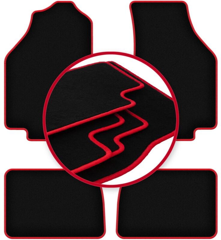 CARLUX-RED Autofußmatten für: Honda Civic III Fließheck (1983-1987)