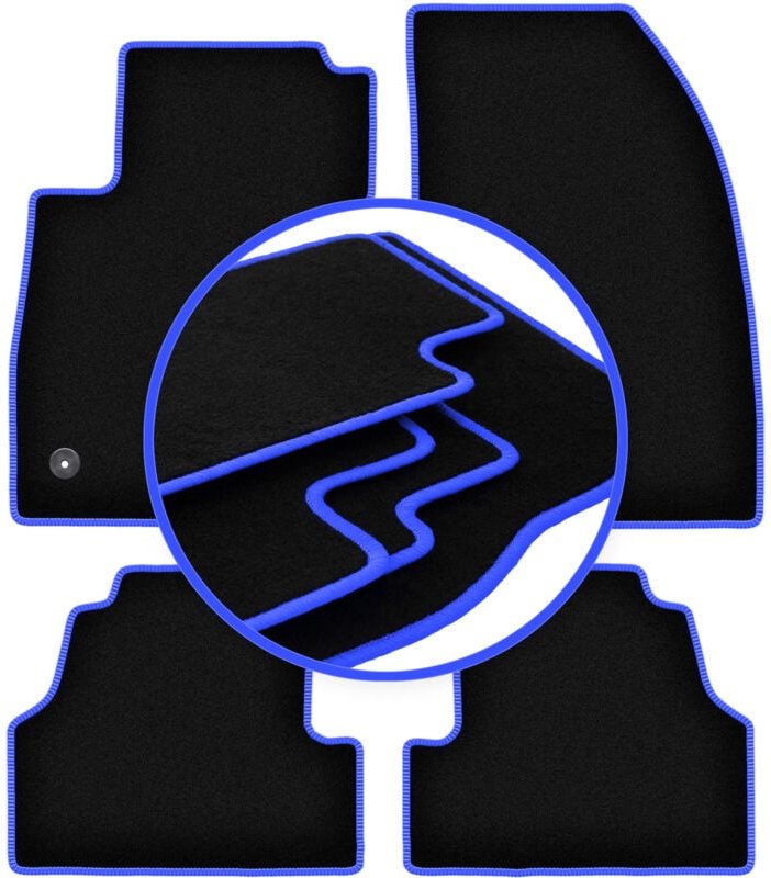 CARLUX-BLUE Autofußmatten für: Opel Mokka X Crossover (2016-)