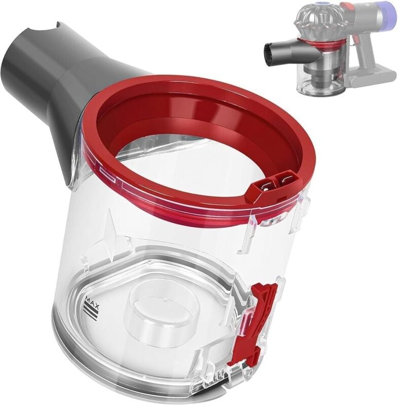 Hochwertiger, durchsichtiger Staubbehälter für Dyson V7/V8 Staubsauger, für Dyson V7/V8 Staubsaugerzubehör,