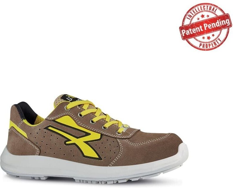 Sicherheitsschuhe niedrig DORADO ESD S1P SRC - Braun/Gelb 45