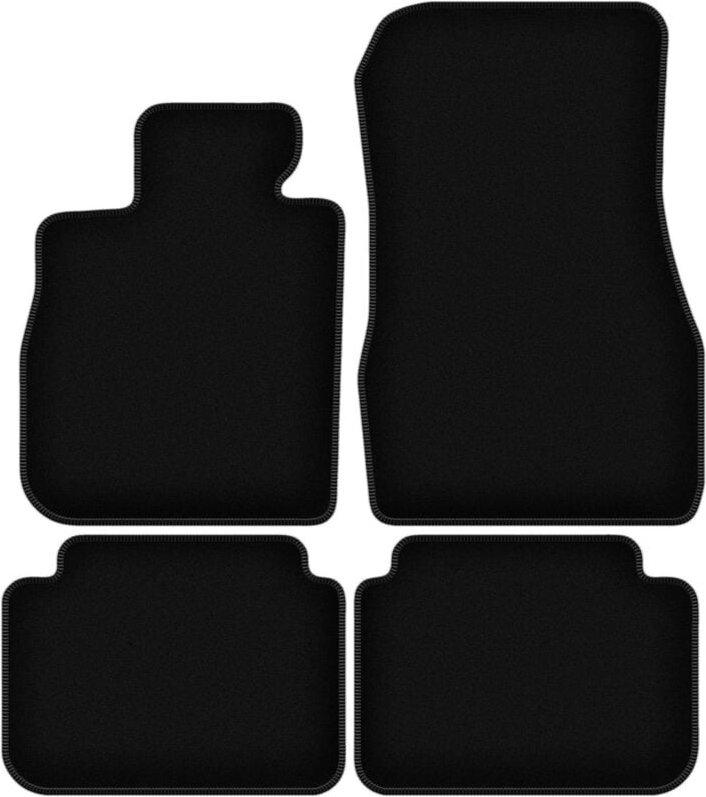 BASIC schwarze Veloursmatten für: BMW 8 G16 Gran Coupé (2019-2022)