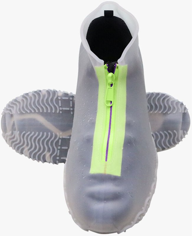 Wasserdichte Schuhüberzüge, wiederverwendbare Silikon-Schuhüberzüge mit verstärkter rutschfester Sohle für regnerische u...