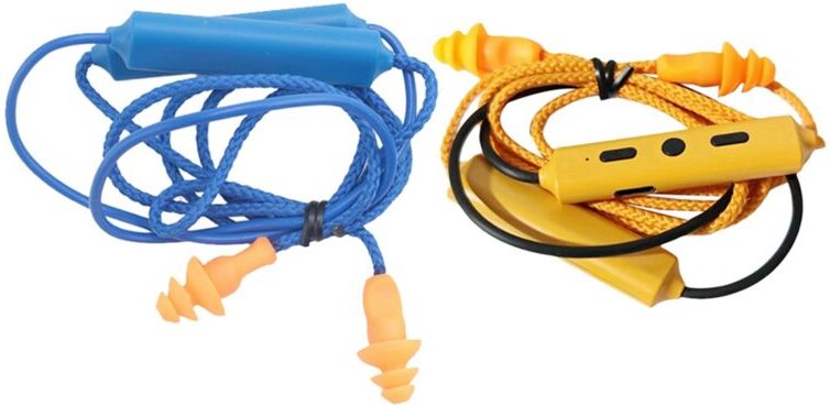 2 Stück Bluetooth-Ohrstöpsel für die Arbeit, Gehörschutz, Geräuschunterdrückung, Baustellen, Laute Orte