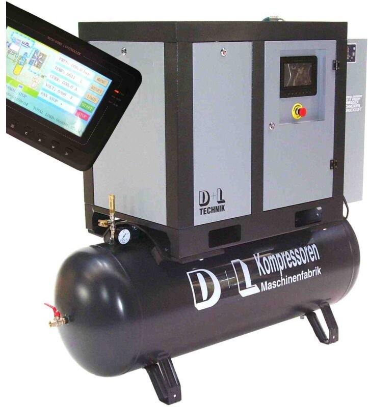 Thumbnail - Schraubenkompressor Schraubenverdichter 1300/10/270 11kW 1300L 10bar m. Trockner