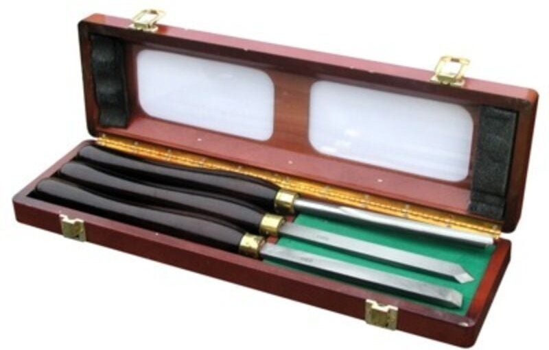 3 professionelle Drechselwerkzeuge mit Holzgriff Outifrance