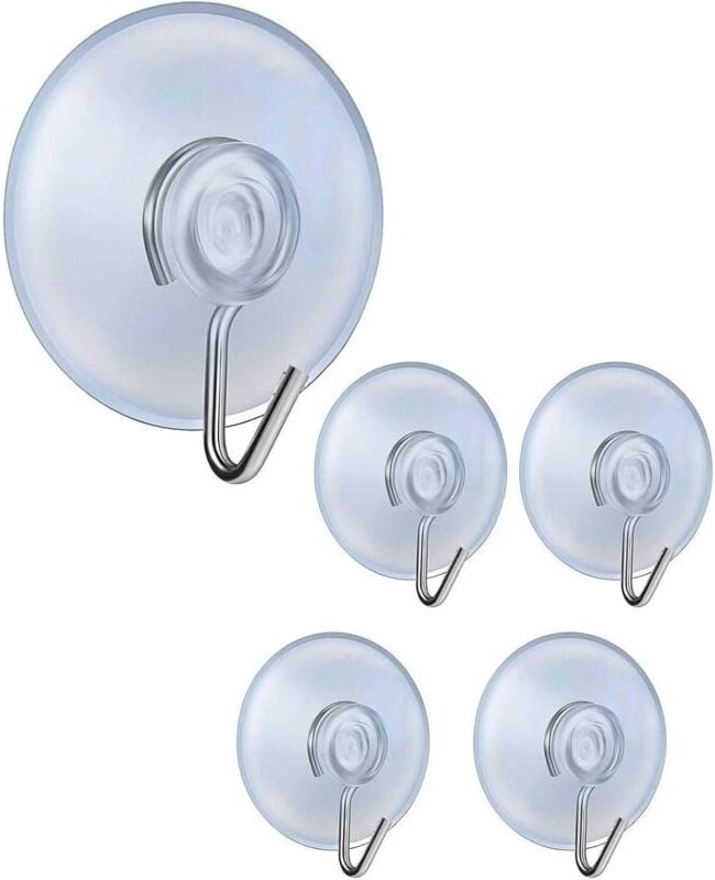 Thumbnail - Stück Saugnapfhaken, abnehmbare transparente Saugnapf-Wandhaken, Aufhänger für Badezimmer, Küche, Dusche, Handtuch-Wandh...
