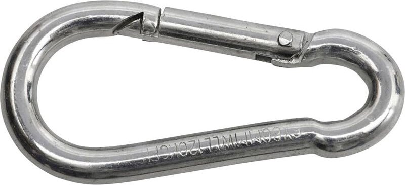 680 154 850 75 Feuerwehrkarabinerhaken Stahl galvanisch verzinkt (l x b) 50 mm x 5 mm - SWG