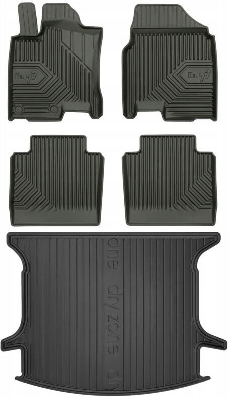 SET 77 Fußmatten und Fußmatten Nissan Qashqai 1+2 2006-2013