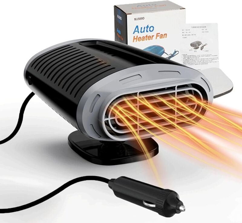 Aiperq - Tragbare Autoheizung, 12 v, 150 w, tragbare Autoheizung, 2-in-1-Auto-Defogger-Heizung mit Heiz- und Kühlfunktio...