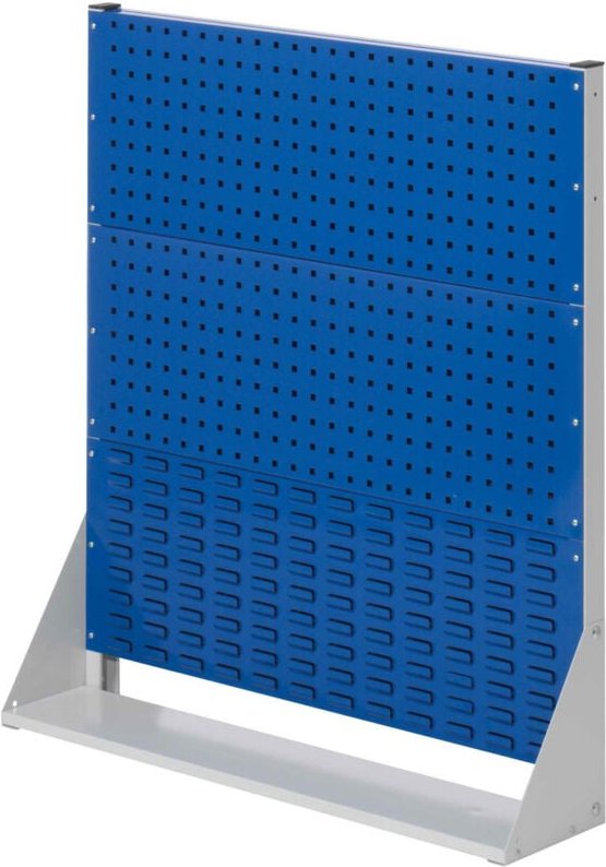 Kappes ®RasterPlan Stellwände einseitig Größe 3 - 2x Lochplatten 1x Schlitzplatte Enzianblau RAL 5010