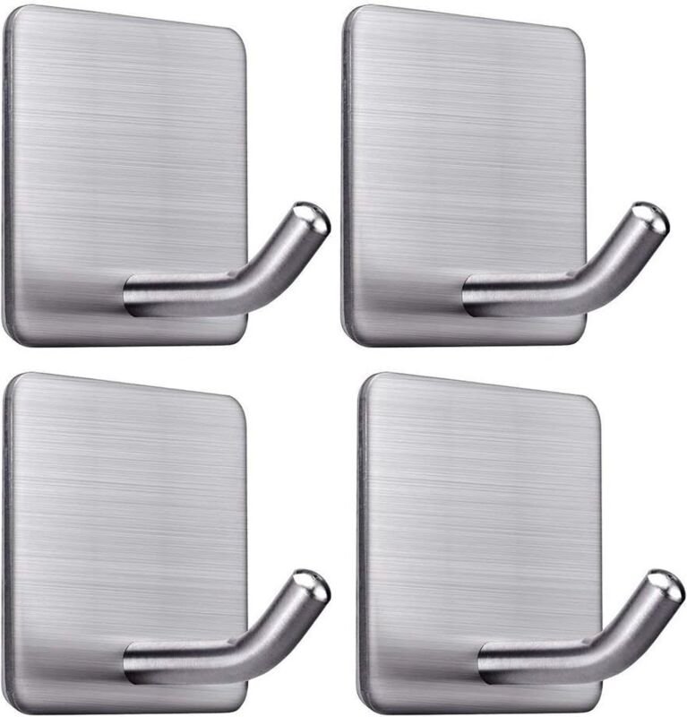 Shining House - Klebehaken, Wandhaken, Badezimmer, SUS304 Edelstahl, selbstklebender Handtuchhalter, wasserdichte und öl...