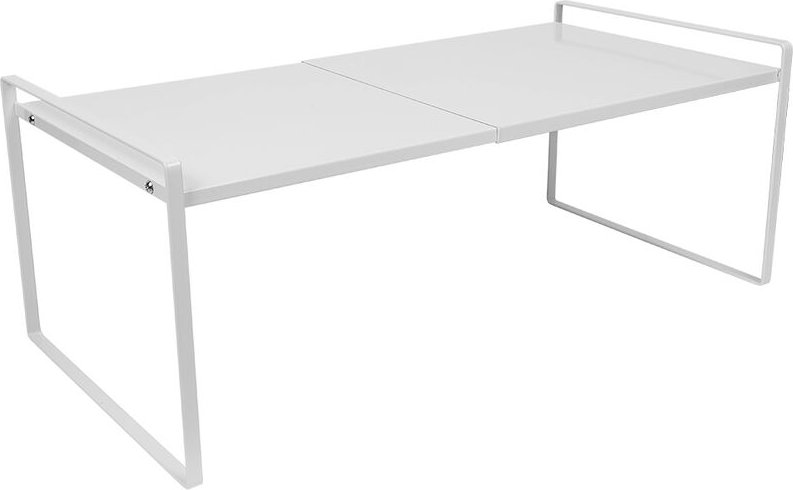 Küchenschrank ausziehbares Regal Größe 36-60×21×18cm (Weiß) - Skecten