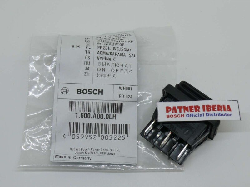 Original Bosch 1600A000LH Ersatzteil Schalter für GAS15L GAS20L Staubsauger und GAS1200L