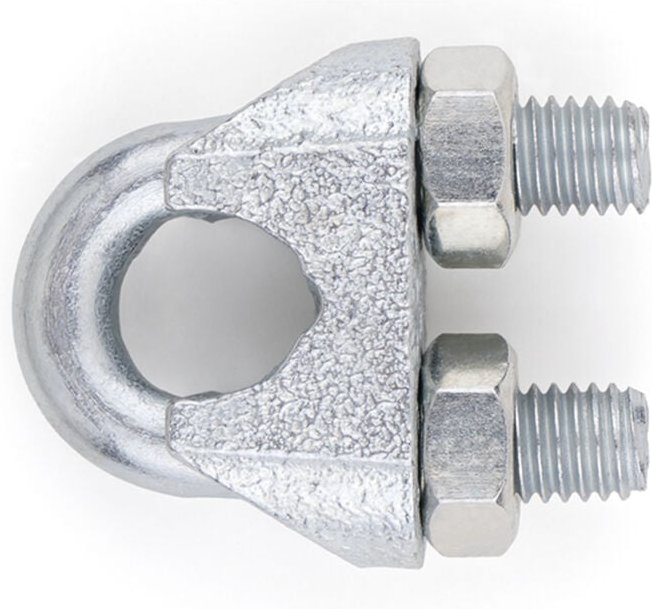 Kabelklemme mit Bügel - Verzinkt Ø34 - Packung mit 10