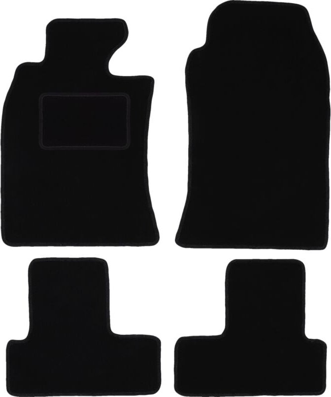 Schwarze Veloursmatten für: Mini Cooper R52 Fließheck (2004-2008)
