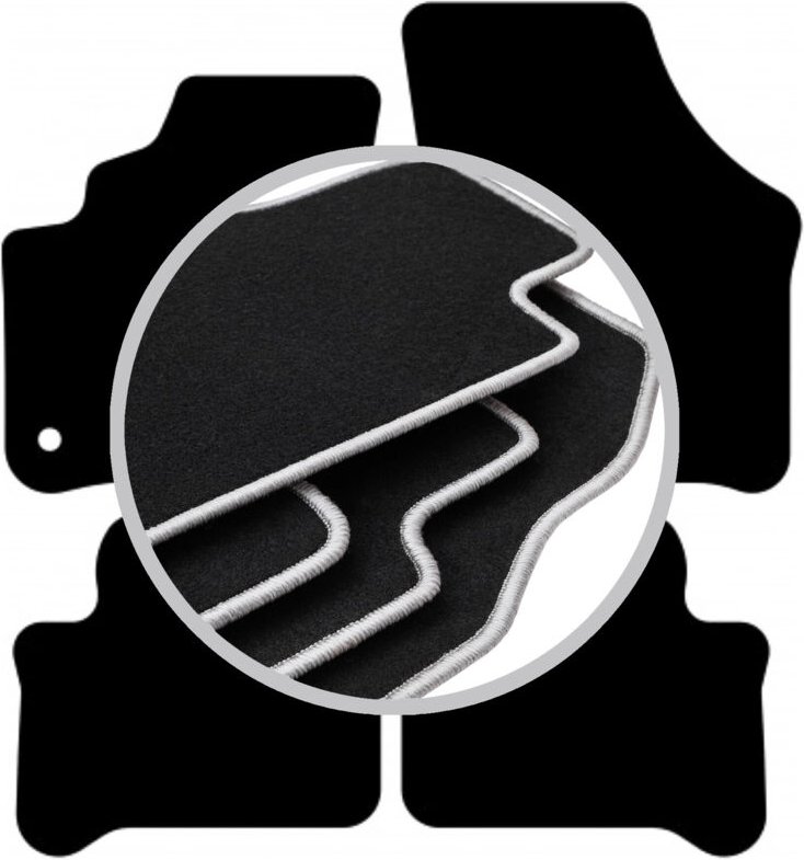 CARLUX-SILVER Autofußmatten für: Seat e-Mii Fließheck (2019-)