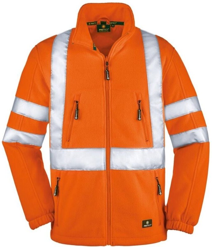 Protect Workwear - big Arbeitsschutz big Warnfleecejacke Seattle Gr. s leuchtorange