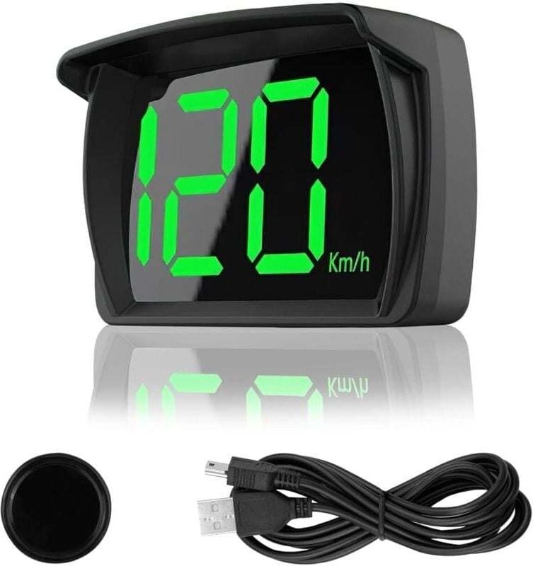 Head-Up-Display Auto hud, universeller digitaler Tachometer mit gps + Beidou Dual Chip für alle Autos, 2,8-Zoll-LED-Bild...