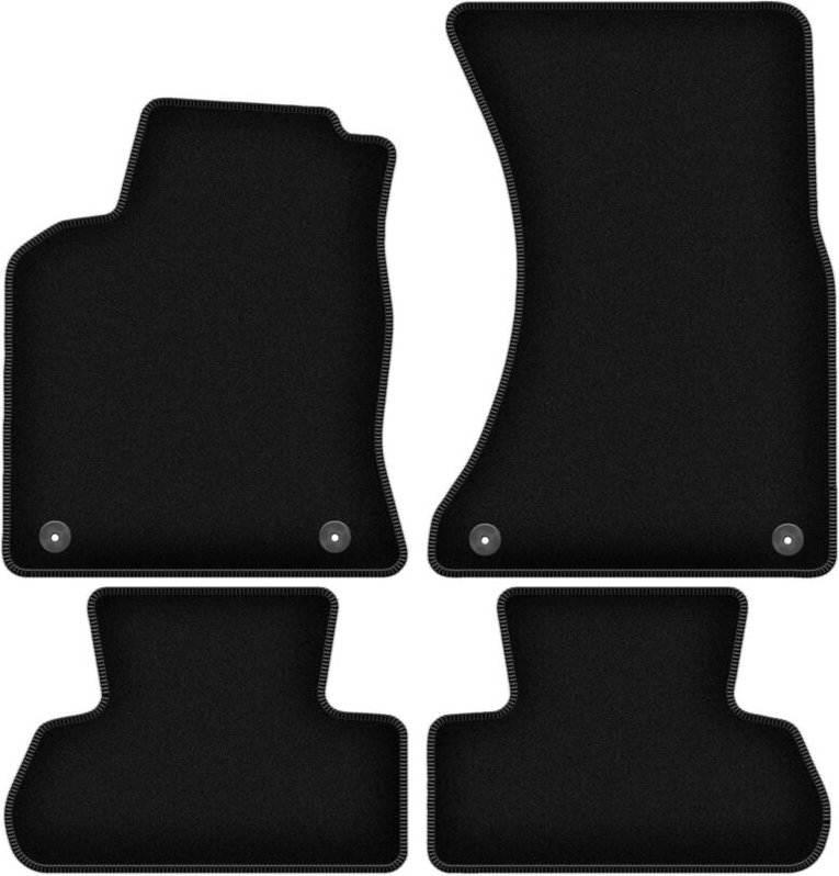 BASIC schwarze Veloursmatten für: Audi Q5 I SUV (2008-2017)
