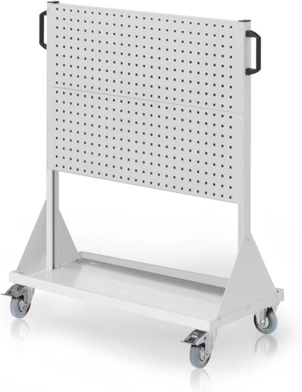 Kappes RasterMobil® mobiler Arbeitsplatzschrank Größe 3 1230x1000x500mm - 4x Lochplatte - lichtgrau