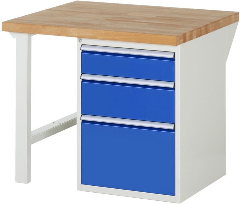 Werkbank 7508A1, B1000xT900xH890mm, 3x Schublade-TA - RAU