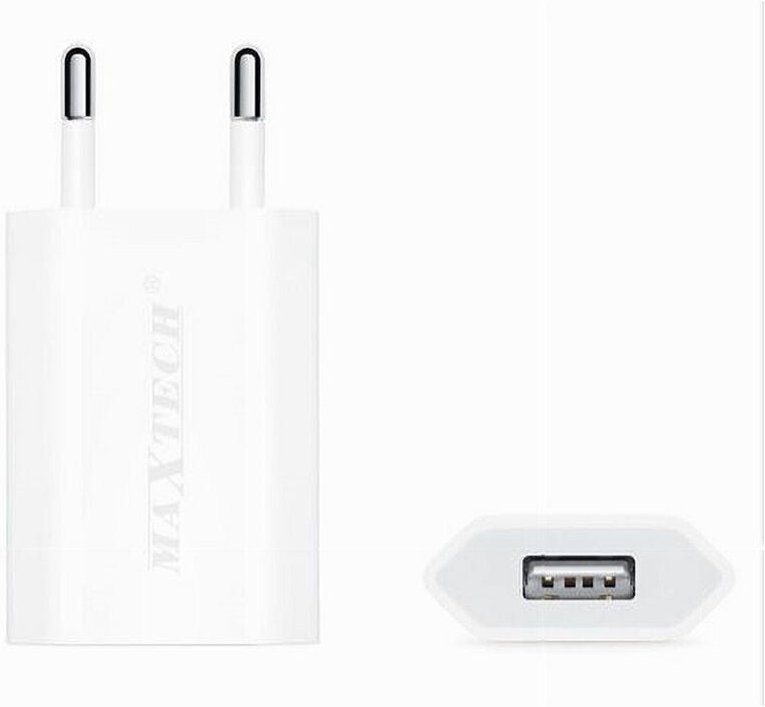 Trade Shop - USB-Autoladegerät zum Aufladen von Smartphones 5V-1000MA Maxtech CA-S014 -