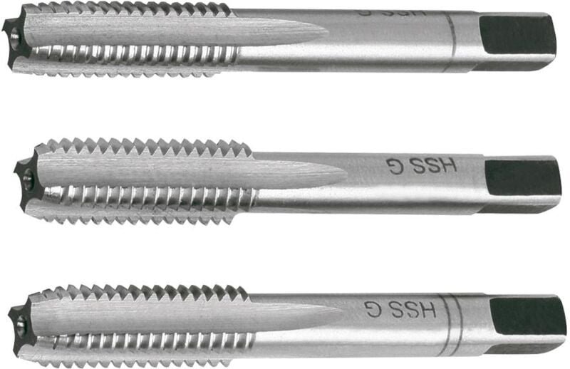 Handgewindebohrer-Set 3-tlg. DIN352 M6