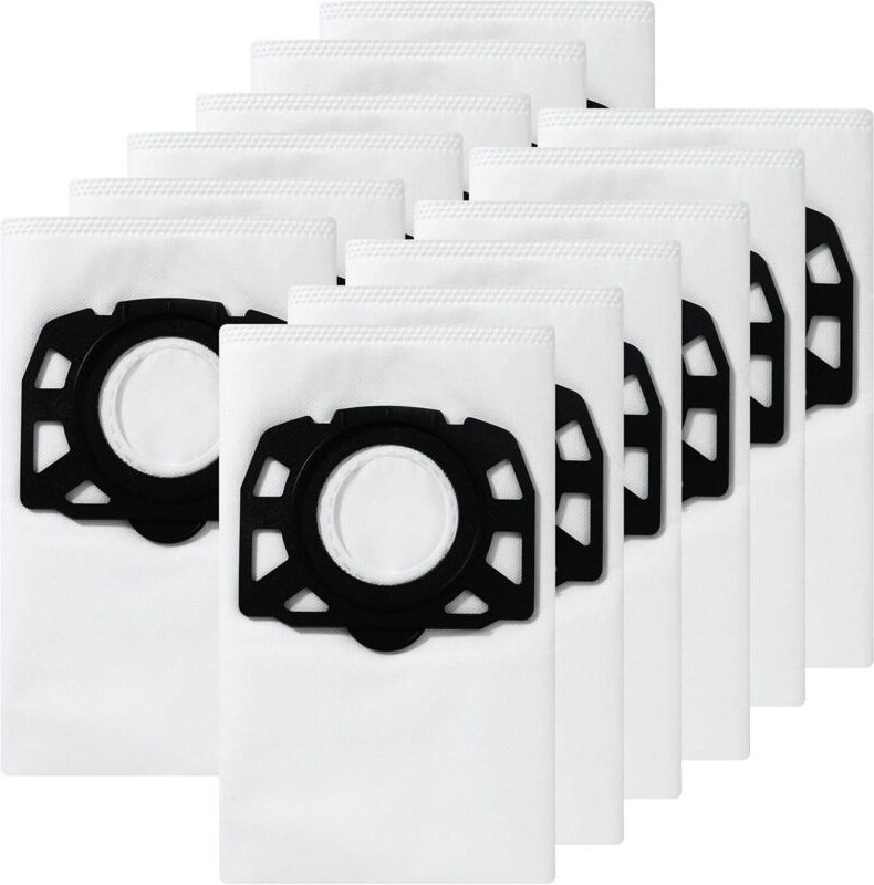 Kompatible Staubsaugerbeutel für Kärcher WD4 WD5 MV4 MV5 MV6 WD5 Premium WD6 Staubsaugerteile und Zubehör – 12 Stück