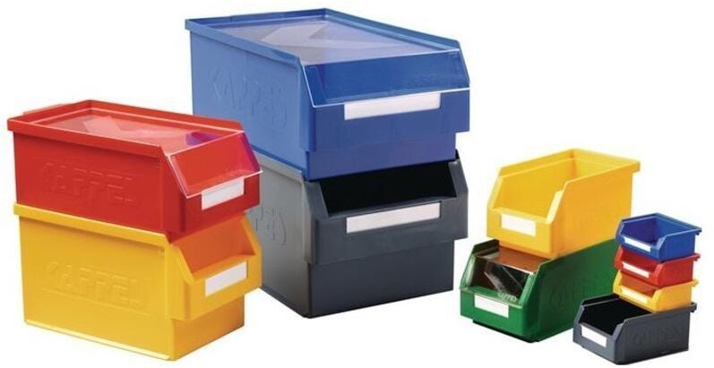 Sichtlagerkasten L350xB200xH150mm pe gelb