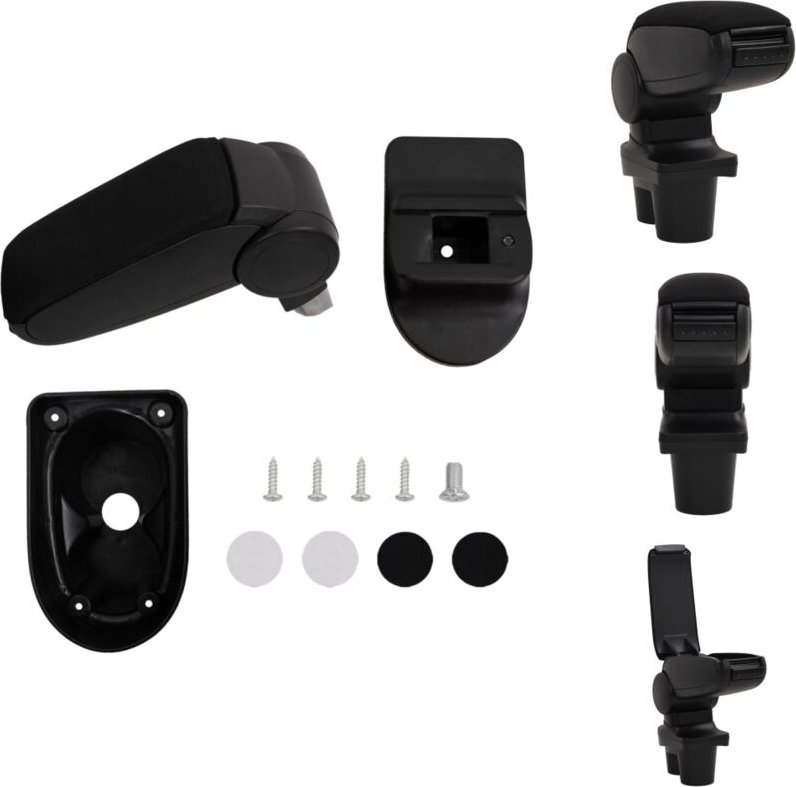 Kfz-Sitze - Living Auto-Armlehne Schwarz 13x36x(30-46) cm ABS