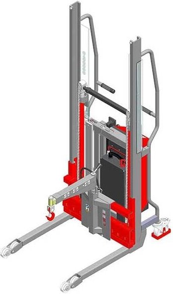 Matisère - Semi-elektrischer Stapler mit Galgen - Hubhöhe 1400mm - Tragfähigkeit 400kg - 8291000012