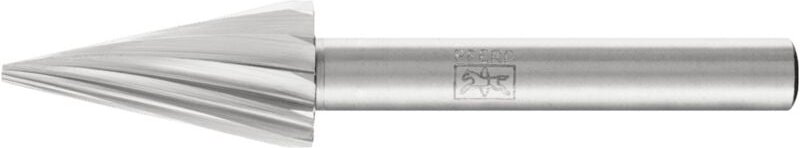 Thumbnail - PFERD TOOLS HSS Frässtift Spitzkegelform G Ø 12x25 mm Schaft-Ø 6 mm Z 1 universal grob