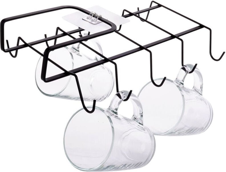 Unterschrankaufhänger für Tassen und Becher, Hängehalterung ohne Bohren