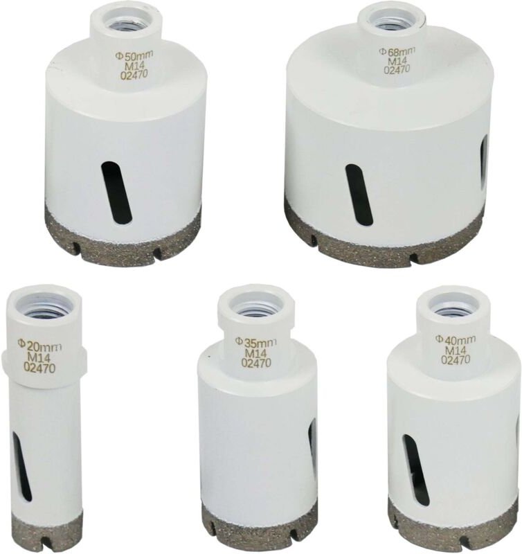 Ws24 - M14 Diamantbohrkronen SuperDry Set 5tlg.