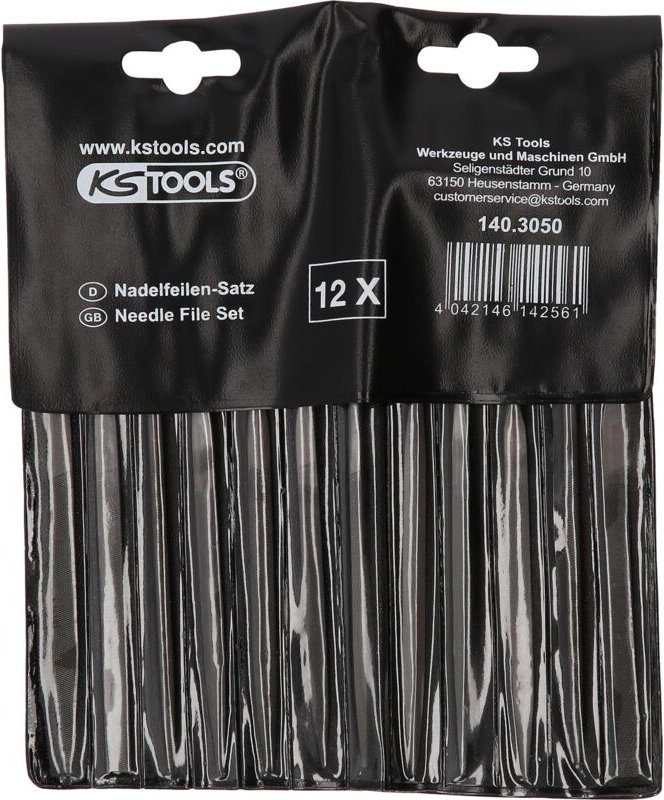 Ks Tools - Nadelfeilen-Satz mit Kunststoffheft, 12-tlg. - 140.3050
