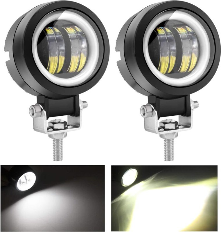 Beijiyi - 20 w LED-Nebelscheinwerfer, Offroad-Angel-Eye-Tagfahrlicht, wasserdichte LED-Arbeitslampe für lkw, suv, atv, M...