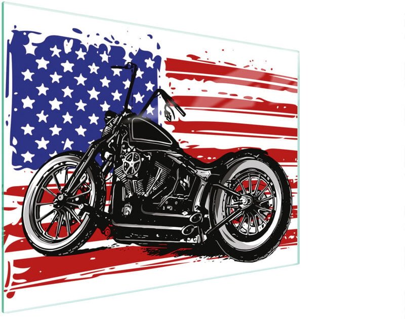 Glasschneidebrett 30x22 Motorrad