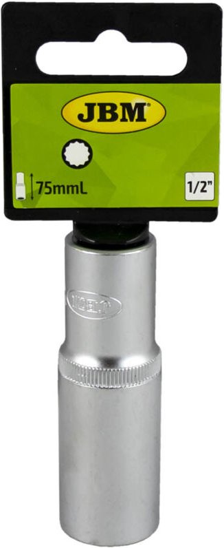 JBM - Steckschlüssel 75mm. lang 15mm. 12-kant 1/2' 10153