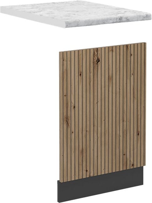 Vicco - Frontblende R-Line, Artisan-Eiche, 45 cm , ap Marmor