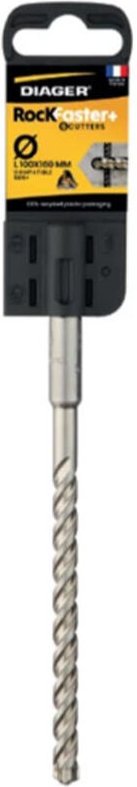 Diager - Betonbohrer rockfaster+ 6-schneidig SDS-Plus Ø20x610 mm 118D20L0610