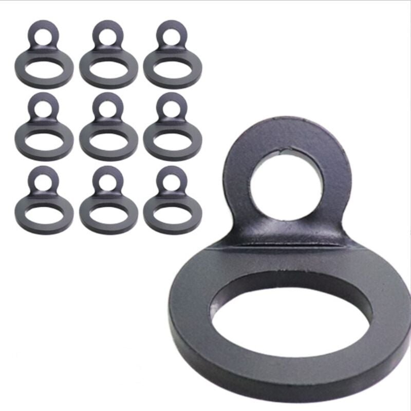 Ahlsen - 10 Stück Zurrring, Edelstahl Anhänger o Haken, Befestigungsring O-Ring Zurrringe für Anhänger, pkw, lkw, Campin...