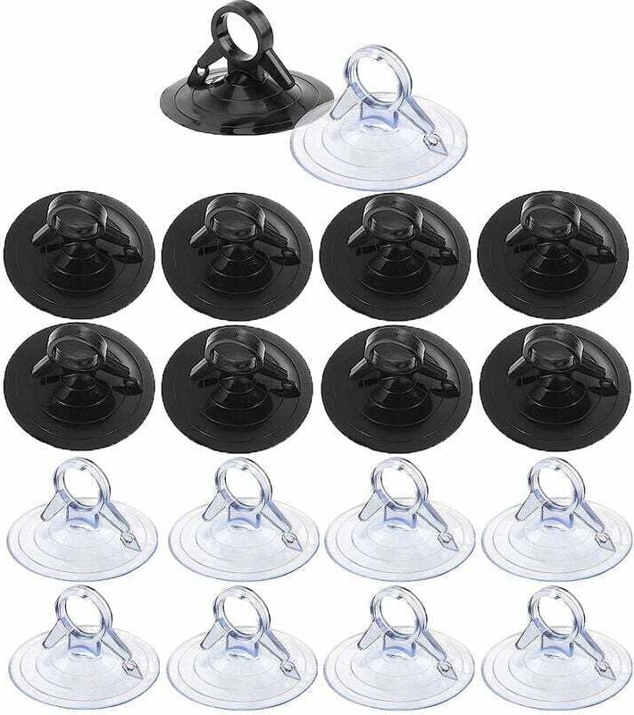 45 mm Saugnapf, 60 Stück transparente Saugnäpfe, Auto-Saugnapf ohne Haken, kleiner transparenter Saugnapf für Auto-Sonne...
