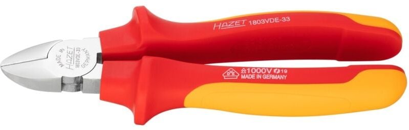 Seitenschneider, schutzisoliert, 180 mm lang - Hazet